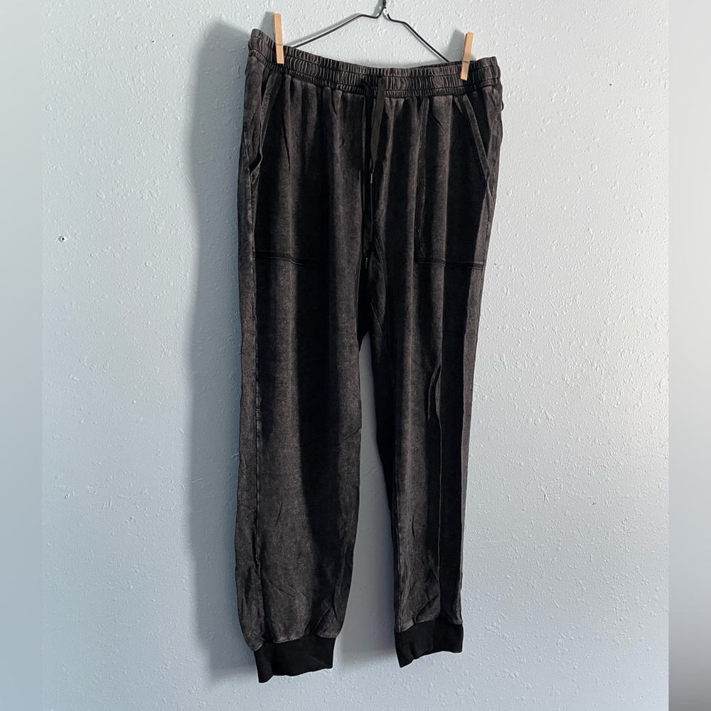 Acid wash joggers